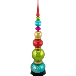 54" Multi-Color Topiary Finial Tower Commercial Christmas Decoration