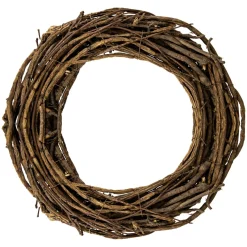 Natural Grapevine And Twig Artificial Spring Wreath, 12-Inch, Unlit
