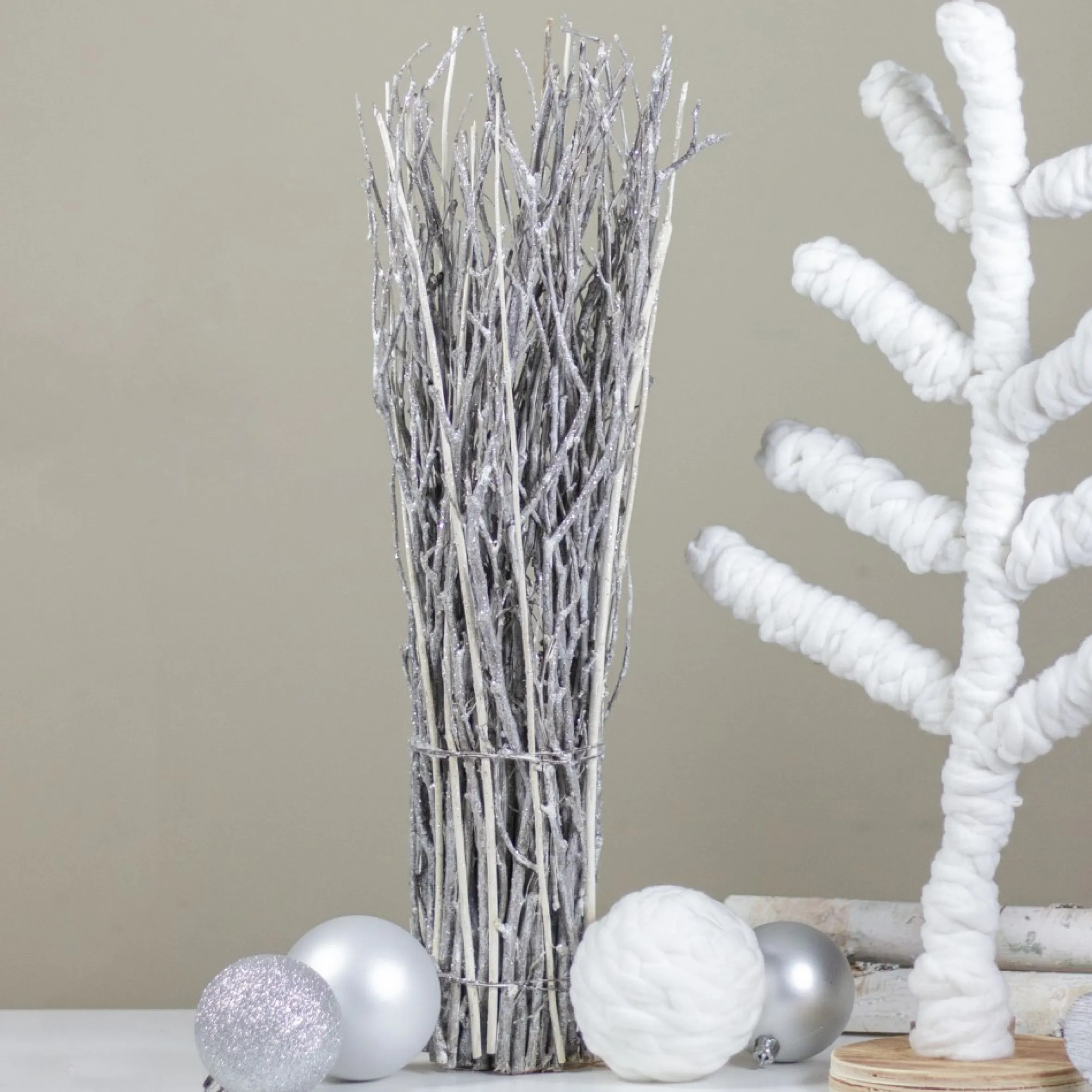 15" Natural Twig Bundle Christmas Tabletop Decoration