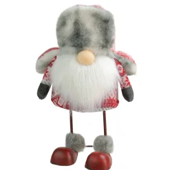 14" Nordic Trapper Hat Bouncy Gnome Table Top Christmas Decoration