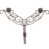 24" Ornate Scrollwork Decorative Christmas Wreath Hanger