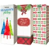 Pack Of 6 Assorted Christmas Wine Gift Bags With Handle
