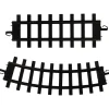 Pack Of 12 Black Replacement Train Set Track Pieces 10"