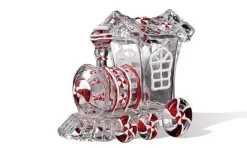 Pack Of 4 Icy Crystal Animated Decorative Train Candy Jars 7.3"