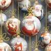 Pack Of 60 Santa Baubles 3-Ply Lunch Napkins 6.5"