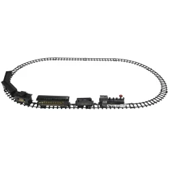 16Pc Battery Operated Lighted And Animated Classic Train Set With Sound