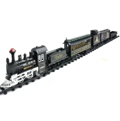 16Pc Battery Operated Lighted And Animated Classic Train Set With Sound