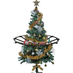 31Pc Battery Operated Lighted And Animated Christmas Tree Train Set With Sound