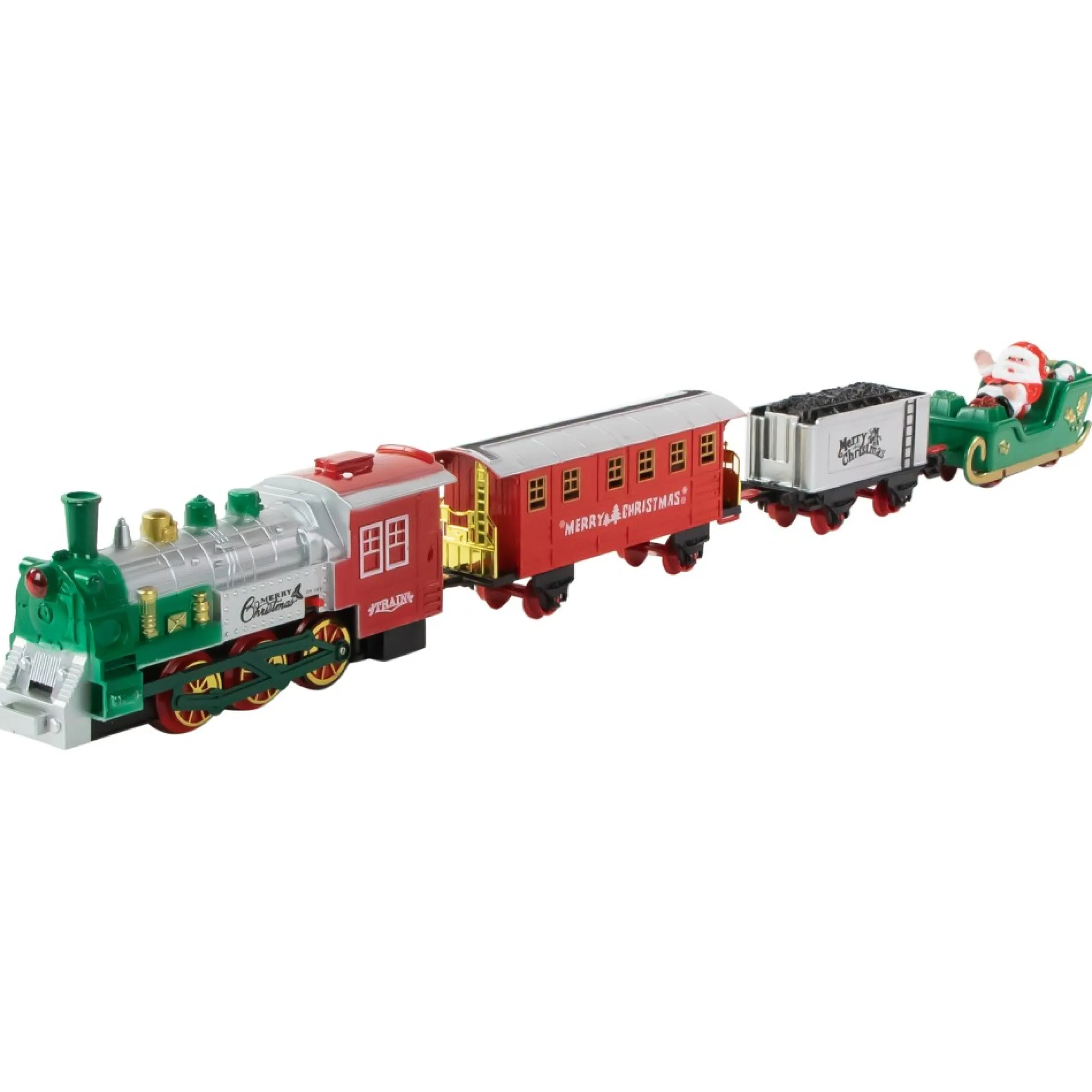 36 Pc Battery Operated Lighted And Animated Train Set With Raised Track And Sound