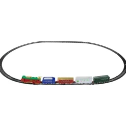 21 Pc Green And Red Battery Operated Lighted And Animated Classic Train Set