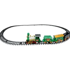 20-Piece Battery Operated Lighted And Animated Classic Christmas Train Set With Sound