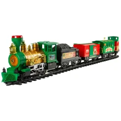 21-Piece Battery Operated Lighted & Animated Christmas Express Train Set With Sound