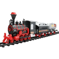 13-Piece Battery Operated Lighted And Animated Christmas Express Train Set With Sound 9.25"