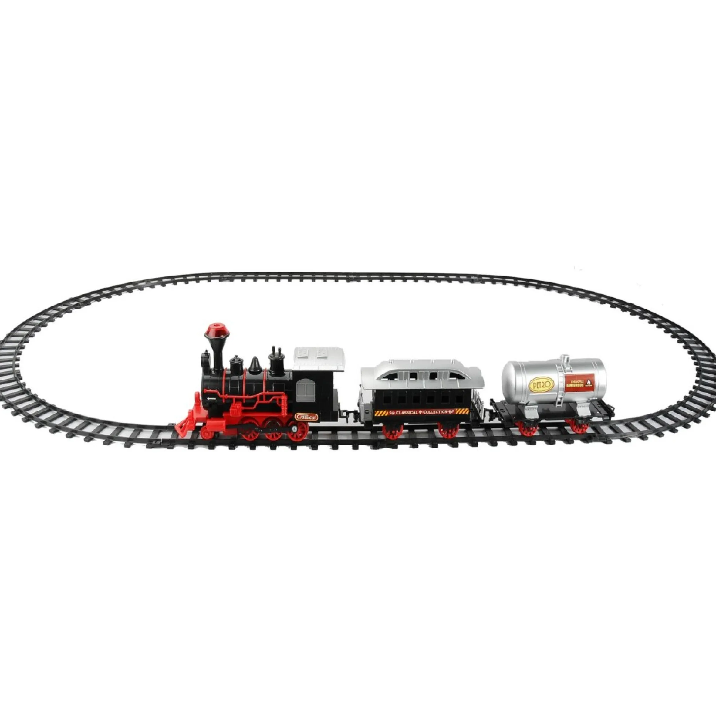 13-Piece Battery Operated Lighted And Animated Christmas Express Train Set With Sound 9.25"