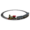 20-Piece Battery Operated Red And Gold Animated Classic Christmas Train Set With Sound