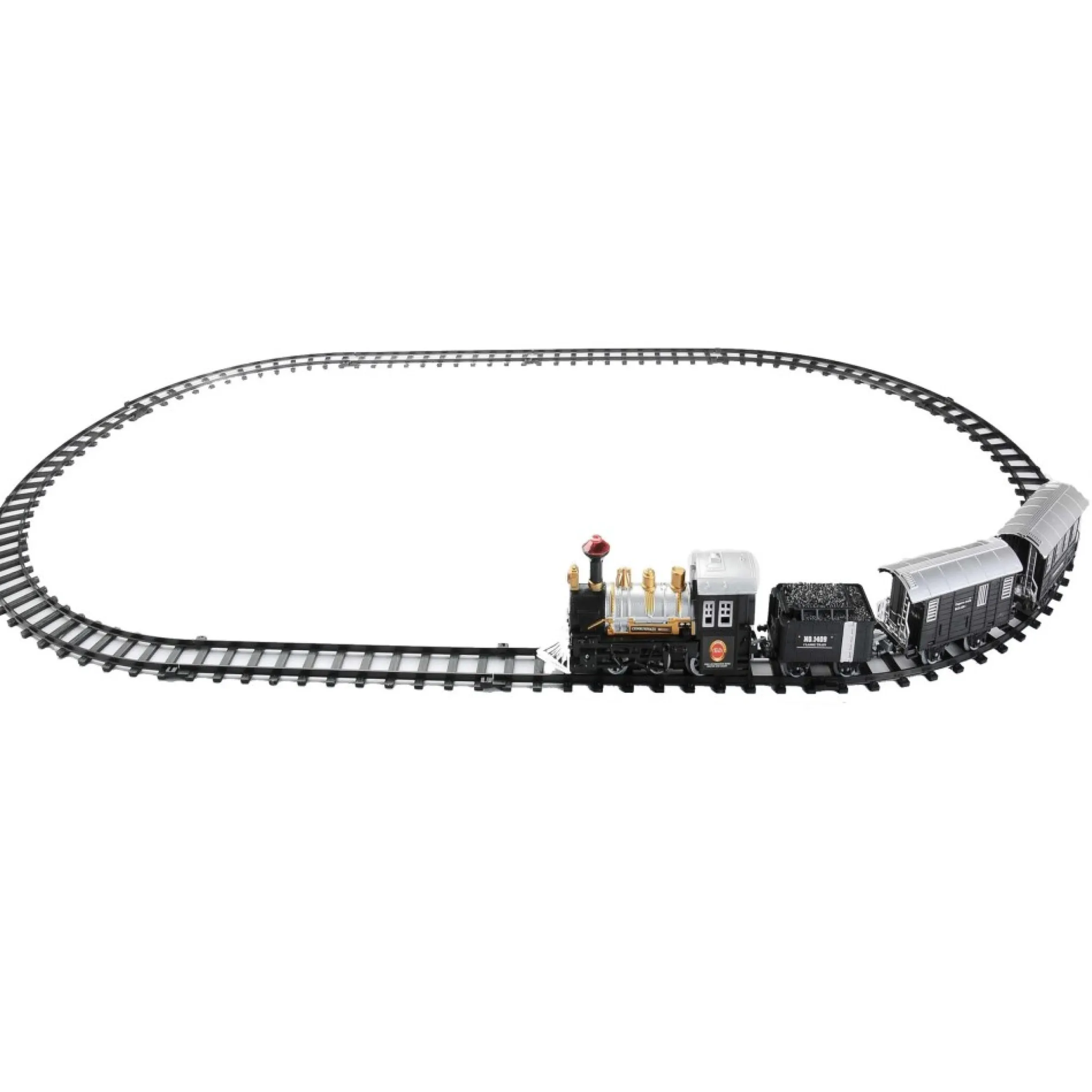 17-Piece Black Consummate Animated Classic Train Set