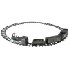 15-Piece Pre-Lit Gray Battery Operated And Animated Classic Train Set With Sound 8.75"