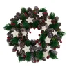 Pine Cone And Berries With Stars Artificial Christmas Wreath, 10-Inch, Unlit