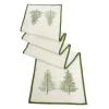 72" Pine Tree Christmas Table Runner