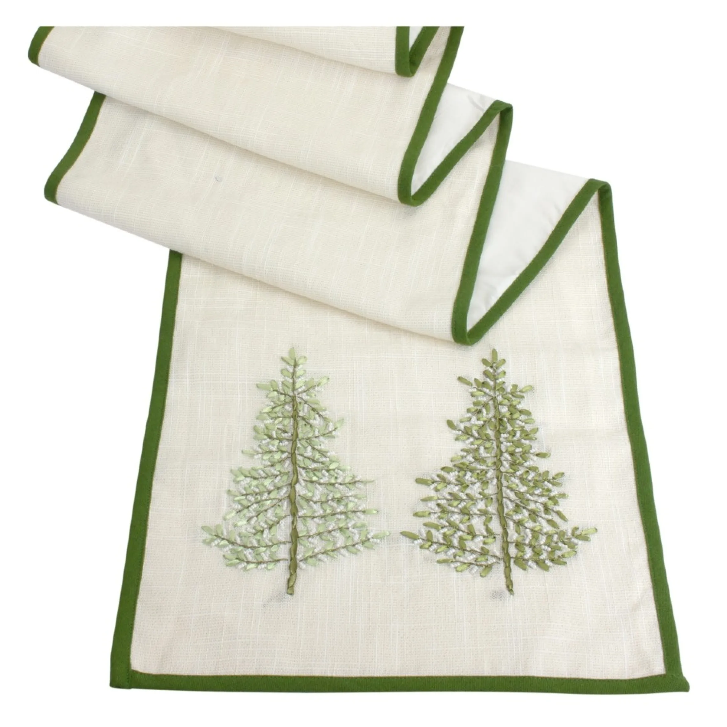 72" Pine Tree Christmas Table Runner