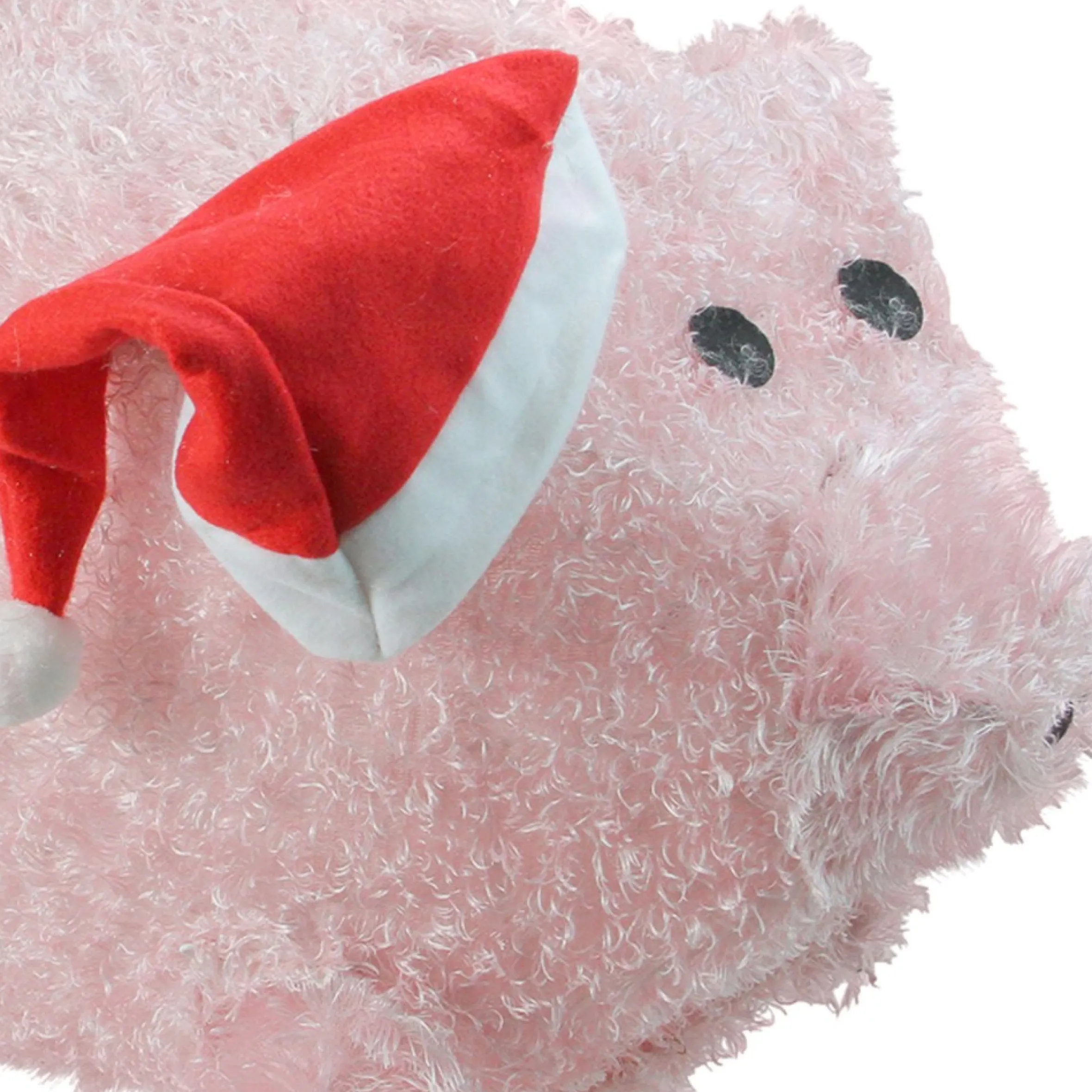 28" Pink And Red Led Lighted Pig Christmas Outdoor Decoration