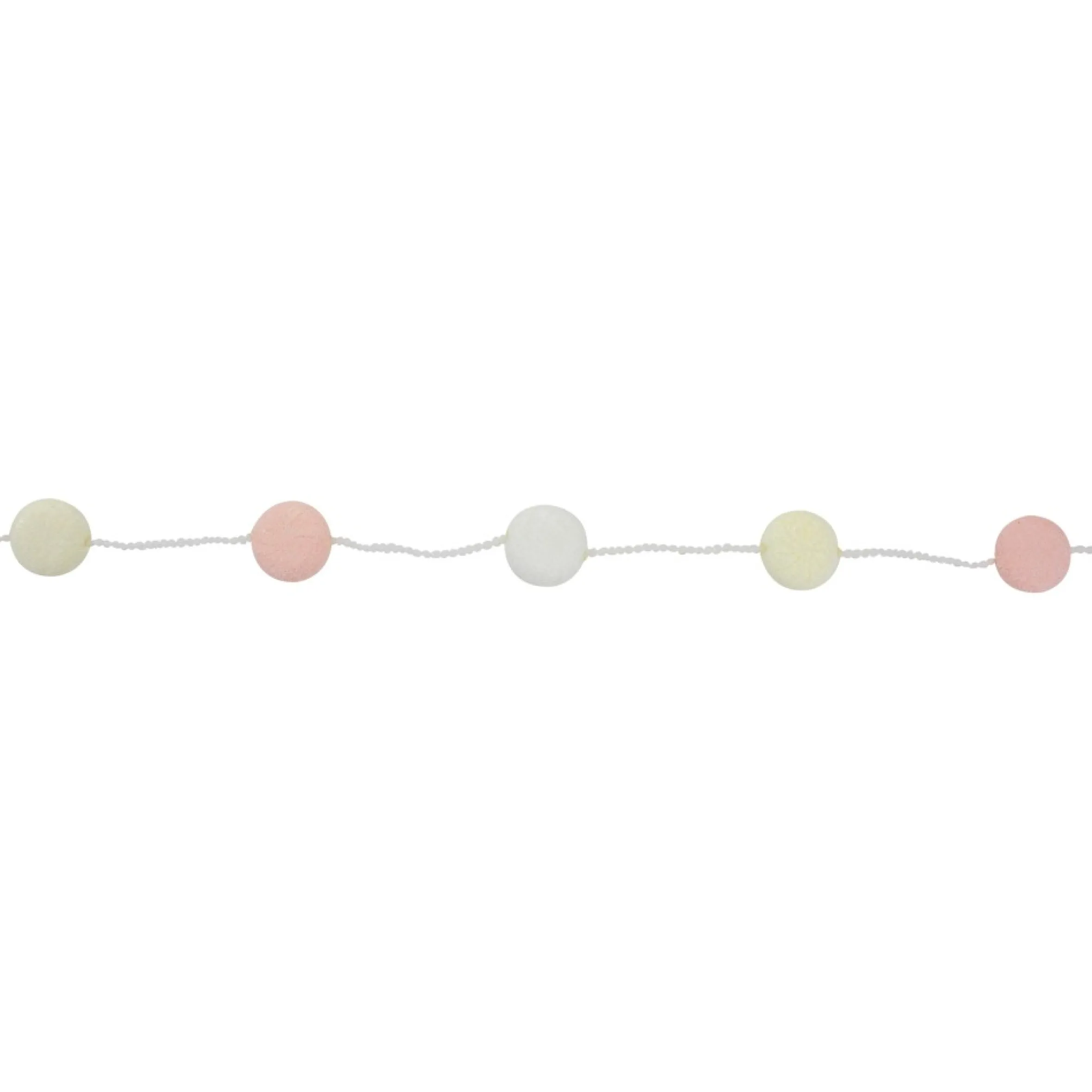 9' Pink And White Candy Novelty Christmas Garland - Unlit
