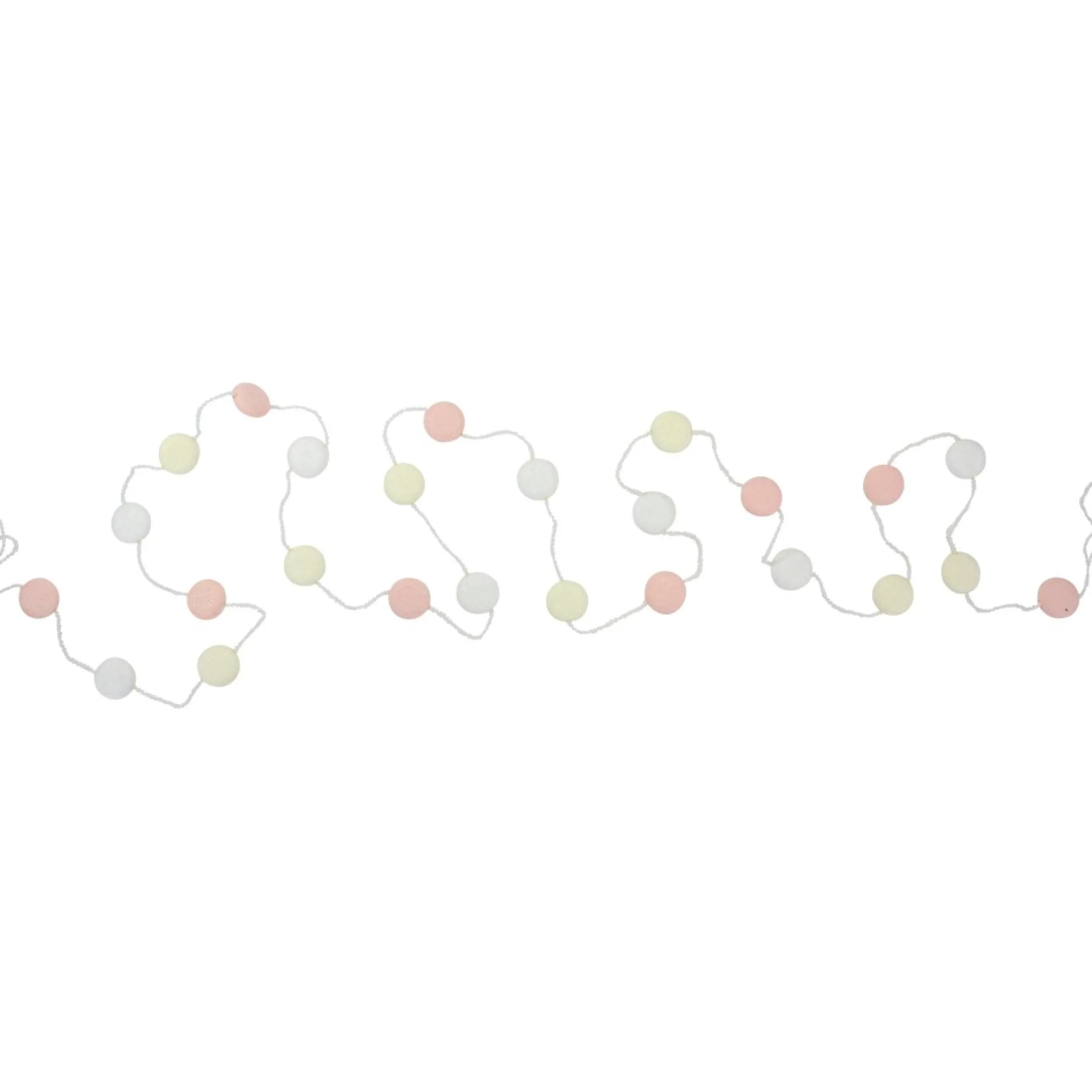 9' Pink And White Candy Novelty Christmas Garland - Unlit