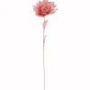 20.75" Pink Feather Peony Artificial Christmas Floral Pick
