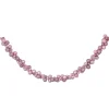 6' Pink 3-Finish Shatterproof Ball Christmas Garland