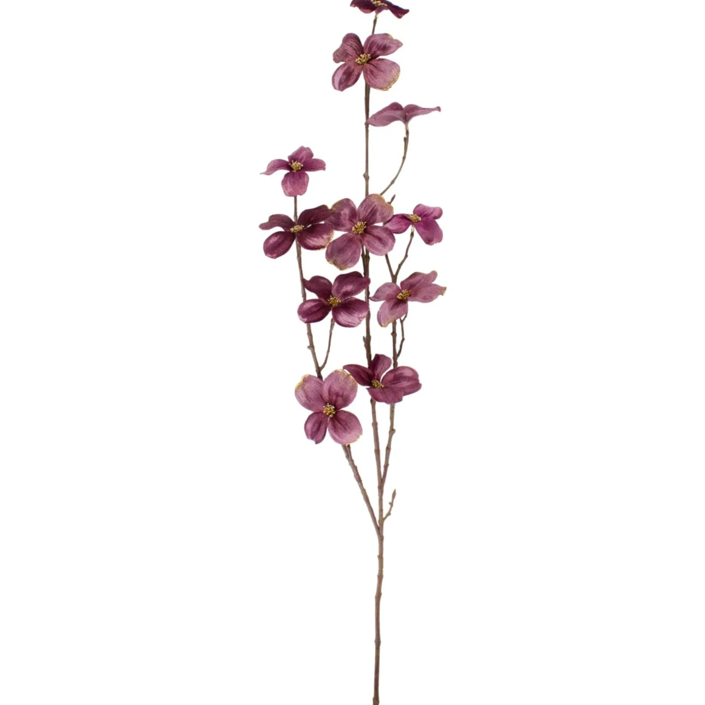 39" Pink Velvet Artificial Dogwood Floral Spray