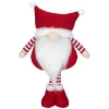 18.5" Plush Red And White Standing Tabletop Gnome Christmas Decoration