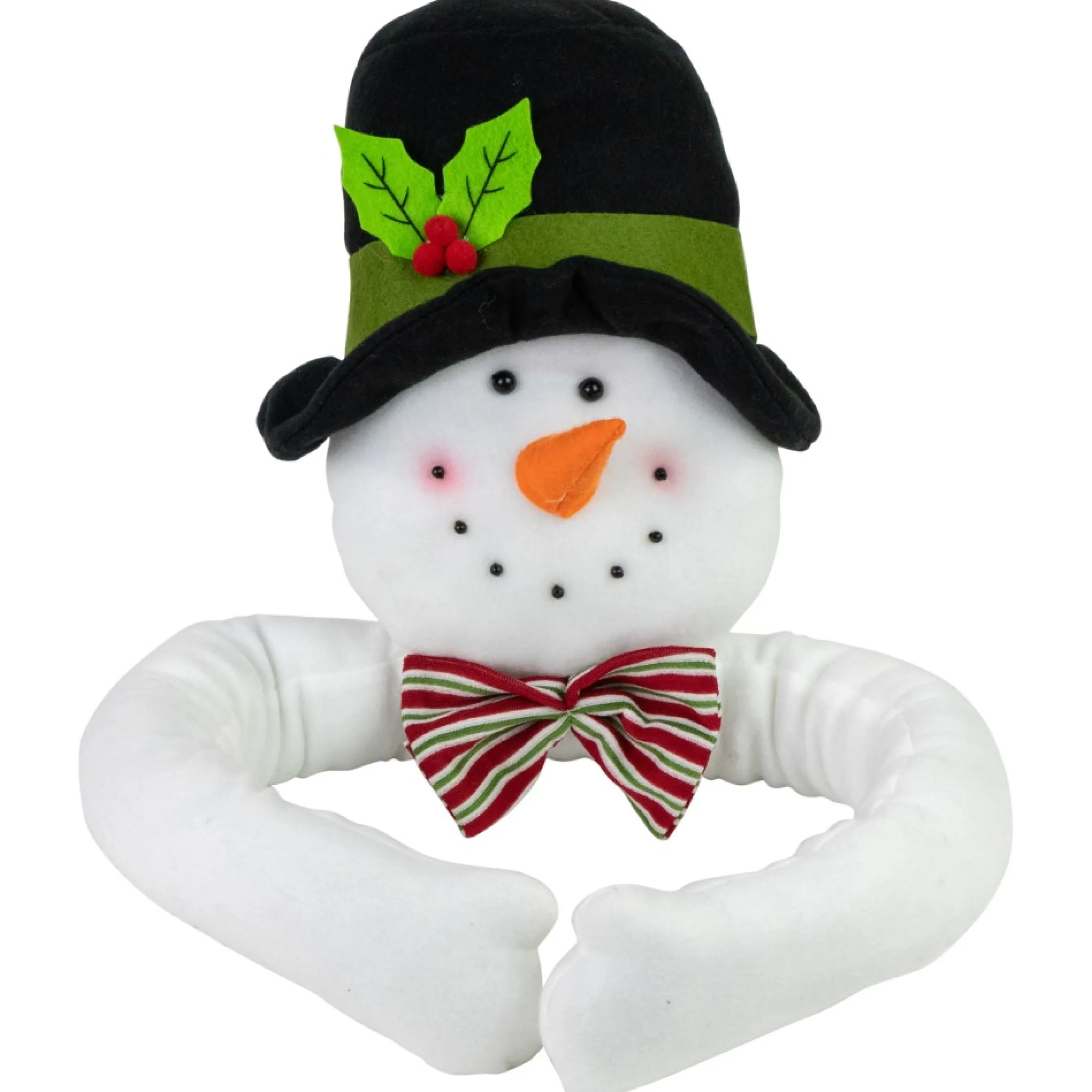 25" Plush Snowman Christmas Tree Topper, Unlit
