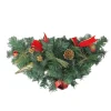 24" Pre-Decorated And Ball Ornaments With Bows Artificial Christmas Swag - Unlit