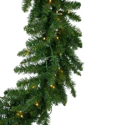 Pre-Lit Buffalo Fir Commercial Artificial Christmas Wreath - 5 Ft, Warm White Led Lights