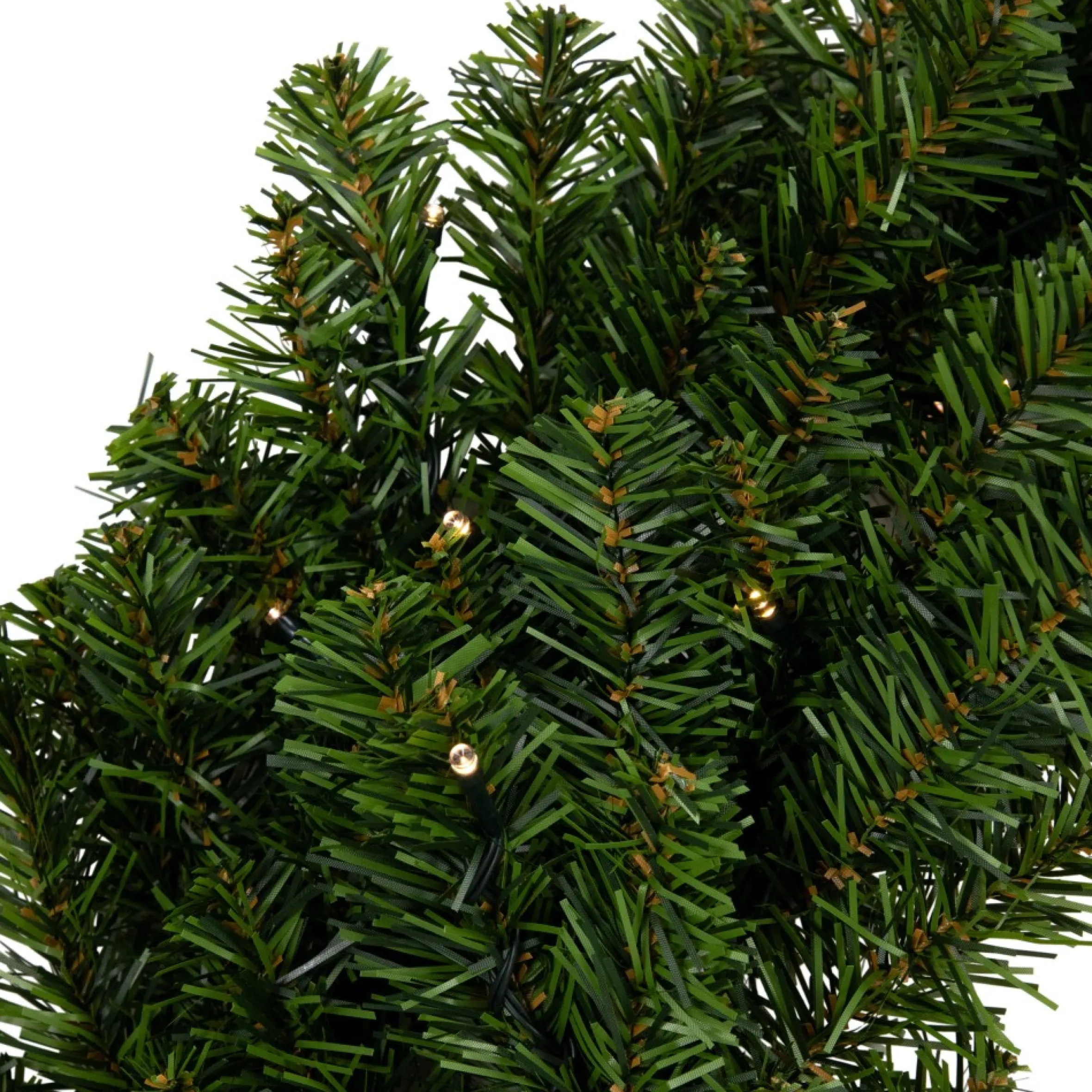 Pre-Lit Canadian Pine Artificial Christmas Wreath, 24-Inch, Clear Lights