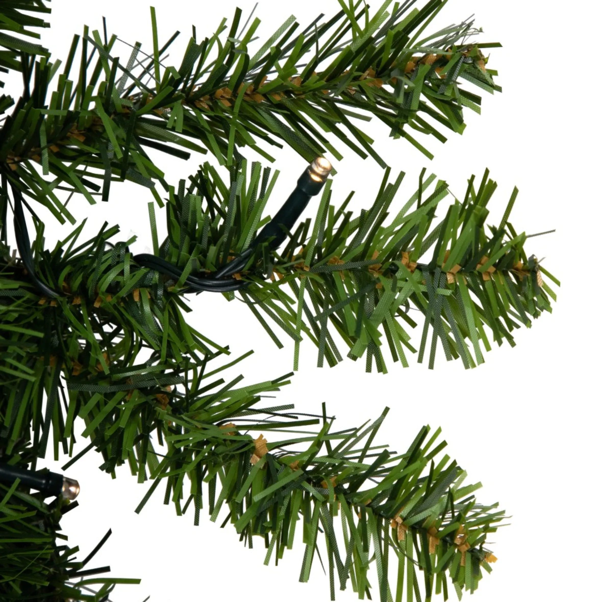 Pre-Lit Canadian Pine Artificial Christmas Double Wreath, 36-Inch, Clear Led Lights