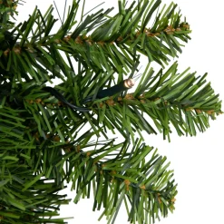 Pre-Lit Canadian Pine Artificial Christmas Wreath, 30-Inch, Clear Lights