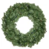 Pre-Lit Canadian Pine Artificial Christmas Wreath - 36-Inch, Multicolor Lights