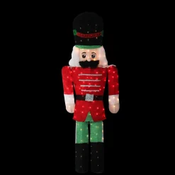6' Pre-Lit Candy Cane Lane 2-D Toy Soldier Christmas Outdoor Decor