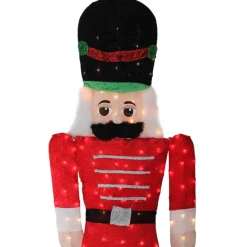 6' Pre-Lit Candy Cane Lane 2-D Toy Soldier Christmas Outdoor Decor