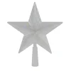 8" Pre-Lit Clear Crystal Star Christmas Tree Topper - Multicolor Led Lights