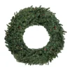 Pre-Lit Commercial Canadian Pine Artificial Christmas Wreath - 5-Ft, Multi Lights