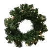 10" Pre-Lit Deluxe Windsor Pine Artificial Christmas Wreath - Clear Lights