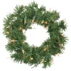 Pre-Lit Deluxe Windsor Pine Artificial Christmas Wreath - 10-Inch, Clear Lights