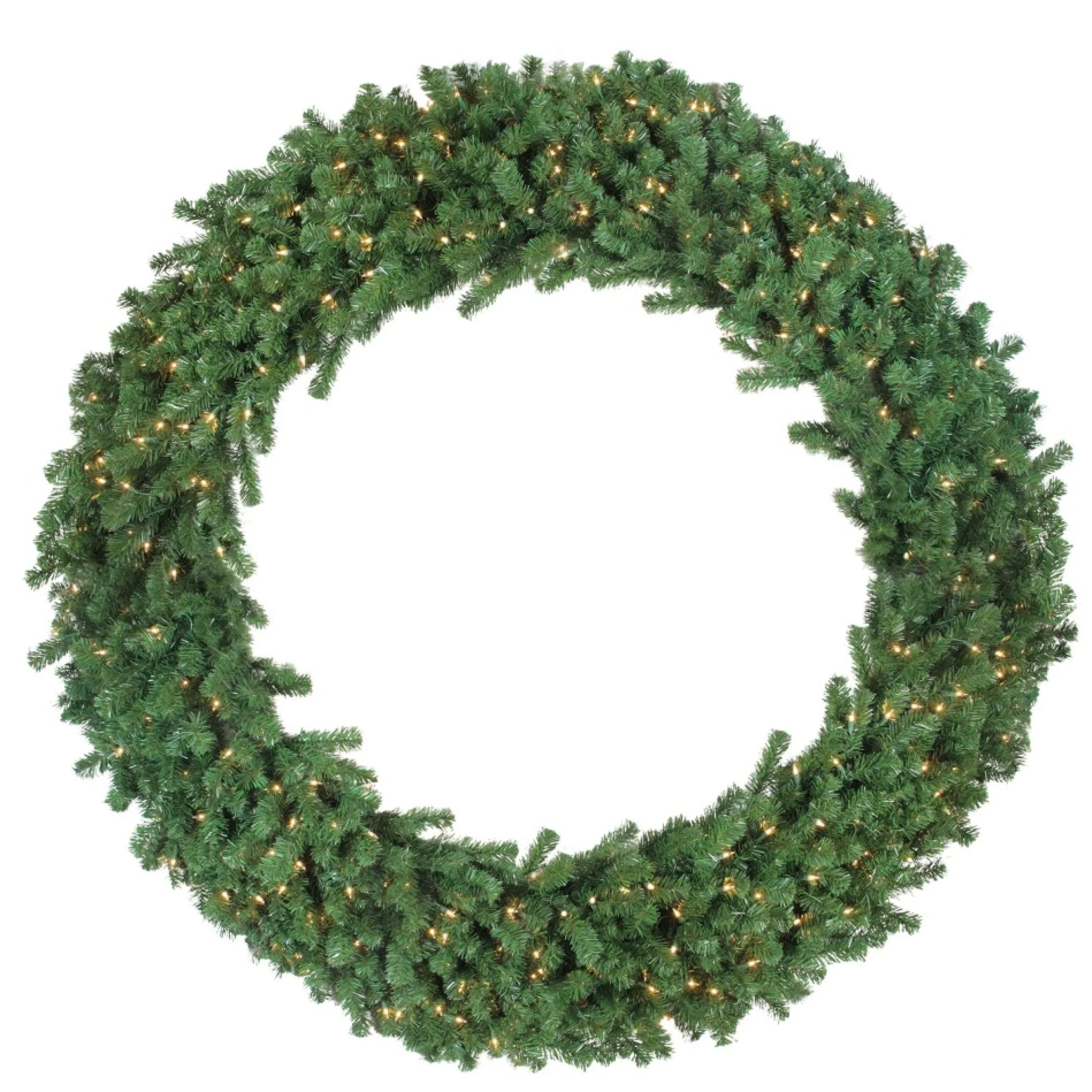 Pre-Lit Deluxe Windsor Pine Artificial Christmas Wreath - 60-Inch, Clear Lights