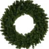 Pre-Lit Led Canadian Pine Artificial Christmas Wreath, 30-Inch, Multicolor Lights