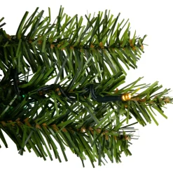 Pre-Lit Led Canadian Pine Artificial Christmas Wreath, 30-Inch, Multicolor Lights