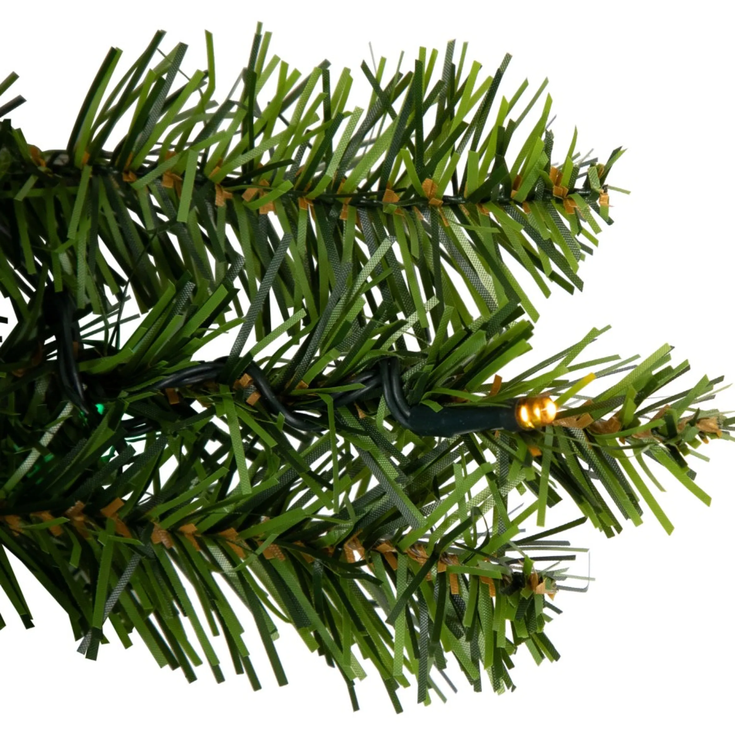 Pre-Lit Led Canadian Pine Artificial Christmas Wreath, 30-Inch, Multicolor Lights