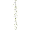 6.5' Pre-Lit Led Green Beaded Artificial Christmas Garland - Green Lights