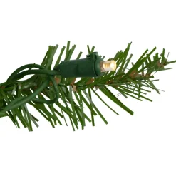 Pre-Lit Northern Pine Artificial Christmas Wreath, 24-Inch Warm White Led Lights